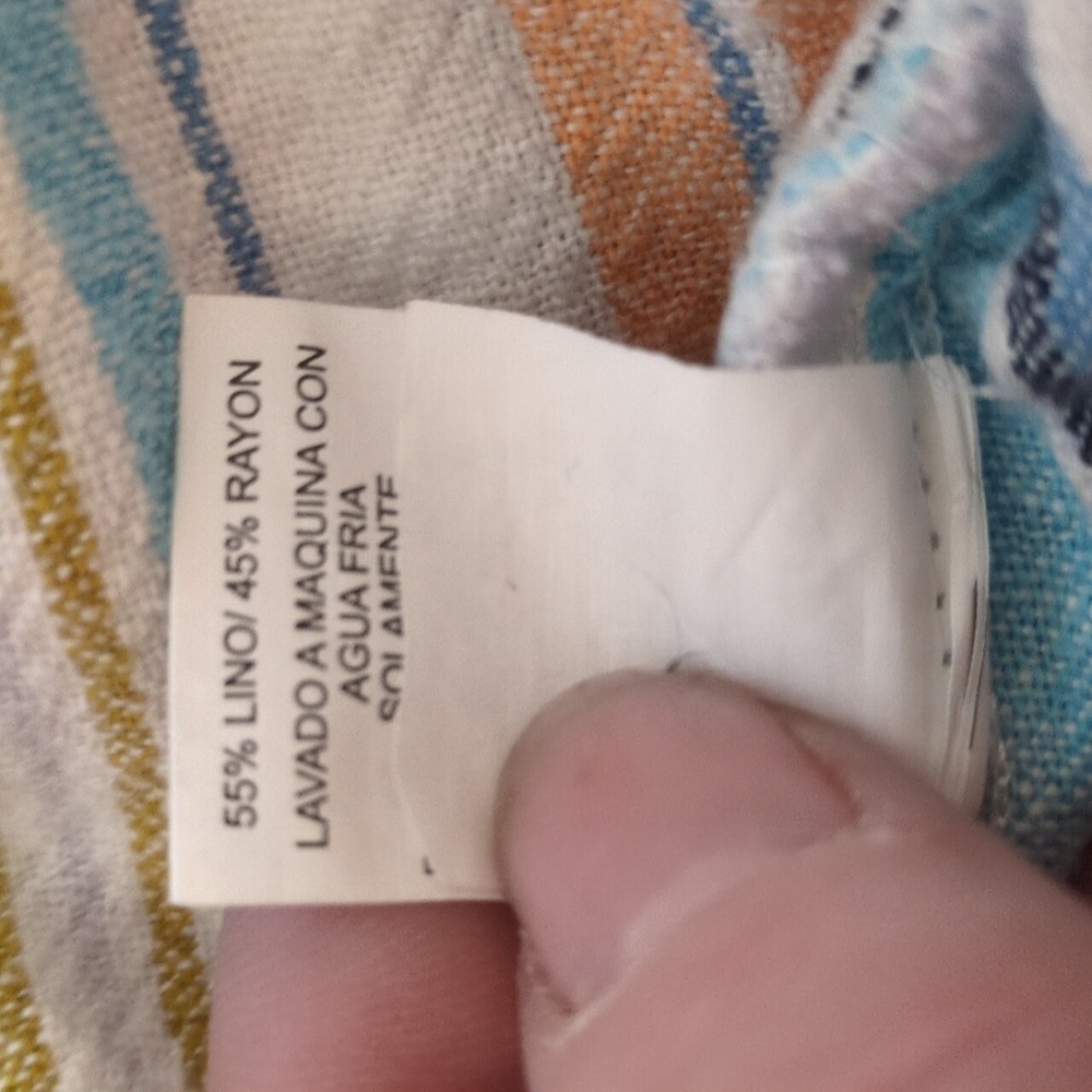 Briggs New York Multi-Color Pastel Striped Linen Rayon Blend Shorts - Picture 11 of 11